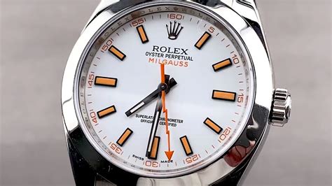 rolex milgauss waterproof|rolex milgauss white dial review.